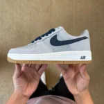 3A Pure Original Air Force 1 AF1 Suede Grey Blue Sneakers IB6388-003