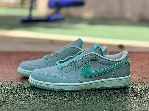AJ1 Low Lagoon Green Retro Basketball Shoes HQ8111-300