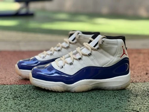 AJ11 White Blue Red Air Jordan 11 Rare Air IH0296-400