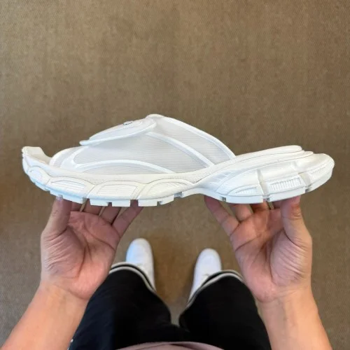 Balenciaga 3XL One-Strap Slides Pure White
