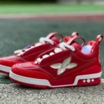 LOUIS VUITTON Skate LV Sneakers White Red