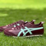 Y Pure Original Onitsuka Tiger Mexico 66 Burgundy Blue Leather
