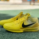 S2 Pure Original Kobe 4 Protro CHBL Yellow Black Basketball Shoes IH0587-700