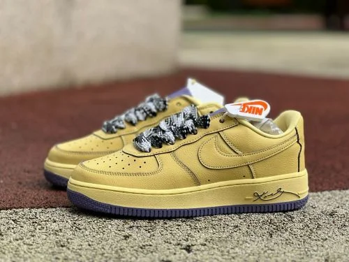 Pure Original Air Force 1 AF1 Kobe Bryant Purple Gold HV9408-700