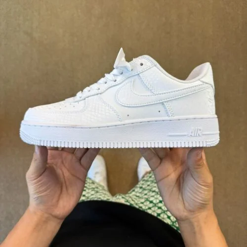 3A Pure Original Air Force 1 AF1 Kobe Bryant Pure White Snake Pattern IB0018-100
