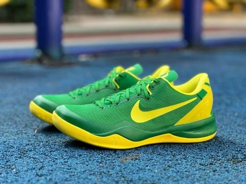 GX Pure Original Kobe 8 Oregon Ducks Green Yellow Halo