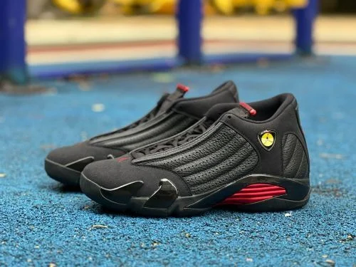 Pure Original AJ14 Black Red Last Shot 487471-003