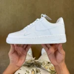 3A Pure Original Air Force 1 AF1 Small Hook White Embossed IH4475-100