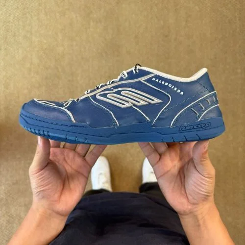 XA Version Balenciaga 18th Generation Dark Blue Hamptons Worn-Out Sneakers
