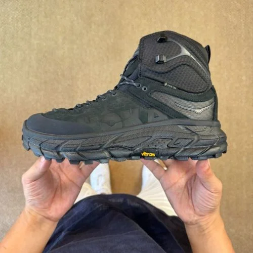 Pure Original Hoka ONE ONE Ultra High Top Black Trail Running Shoes 1129958/BBLC