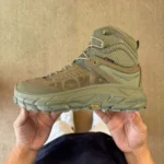 Pure Original Hoka ONE ONE Ultra High Top Military Green Trail Running Shoes 1129958/BOIG