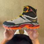 Pure Original Hoka ONE ONE Ultra High Top Black Grey Red Trail Running Shoes 1129958/BCPPP