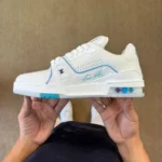 LV Shanghai Cruise Limited White Blue Purple LOUIS VUITTON Trainer