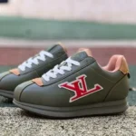 LV Soccer Shoes Green Red Brown LOUIS VUITTON x Nigo Collaboration FW25