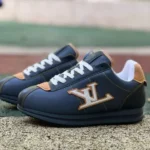 LV Soccer Shoes Blue Brown LOUIS VUITTON x Nigo Collaboration FW25