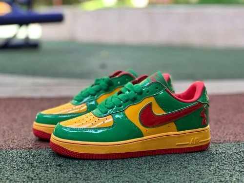 OWF Pure Original Air Force 1 AF1 Lil Yachty x Nike Green Gold Red IH4383-300