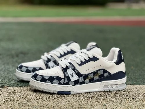 LV Nigo White Blue Denim LOUIS VUITTON x Nigo Trainer FW25