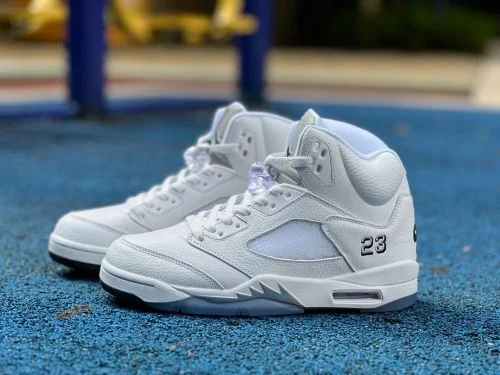 AJ5 White Silver Air Jordan 5 HQ7978-103