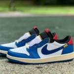 LJR Version AJ1 Union Low Top Splice White Blue DM7866-111