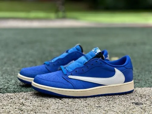 CS Pure Original AJ1 Travis Scott Low Top Blue White DM7866-400
