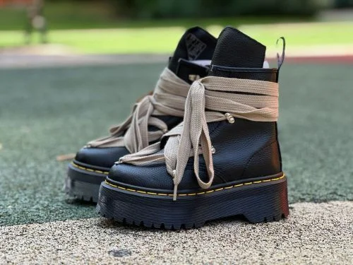 Rick Owens x Dr. Martens Boots Black