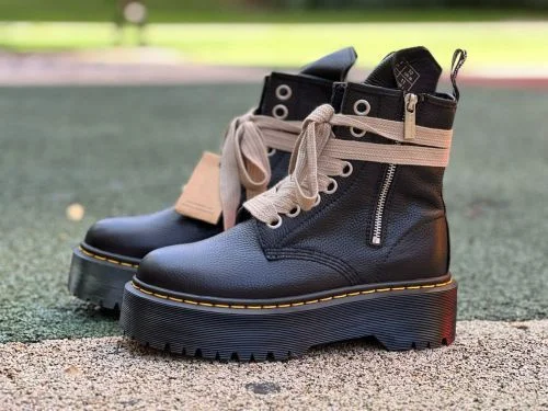 Rick Owens x Dr. Martens Boots Black