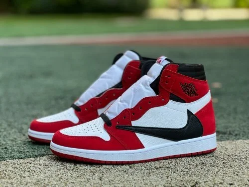 LJR Version AJ1 Travis Scott High Top White Red DH3227-601