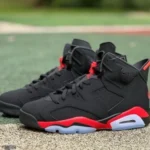 Pure Original AJ6 Black Red High Top Infrared CT8529-001
