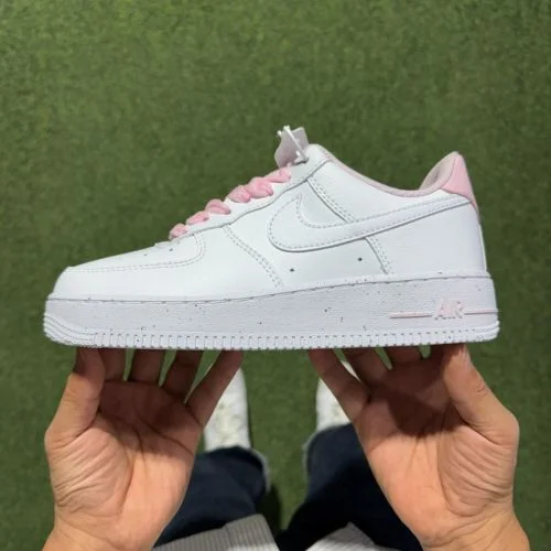 3A Pure Original Air Force 1 AF1 White Pink HV4403-601