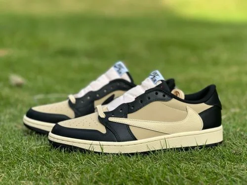 AJ1 Travis Scott Low Top Black Brown Milk Tea DM7866-201
