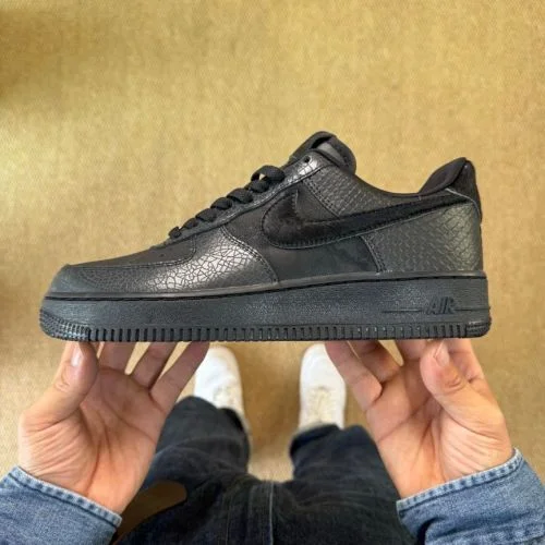 3A Pure Original Air Force 1 AF1 Black Mamba Snake Skin HQ1977-001
