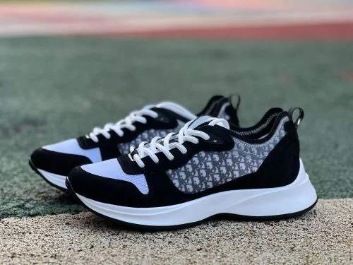 Dior B25 Oblique Runner Black White Low Top