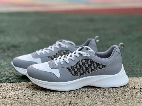 Dior B25 Oblique Runner White Grey Low Top