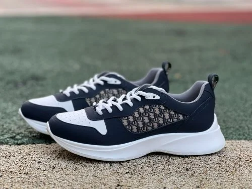 Dior B25 Oblique Runner Navy Blue Low Top