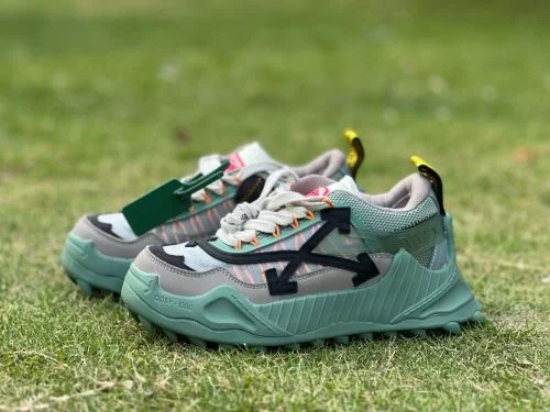 OFF-WHITE ODSY 1000 Brown Green Dad Shoes