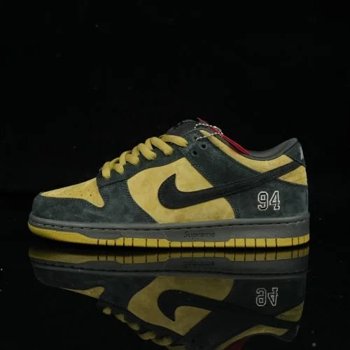 M Version Pure Original Dunk Supreme Black Yellow HQ8487-300
