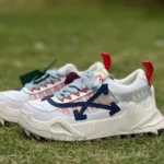 OFF-WHITE ODSY 1000 White Grey Red Dad Shoes