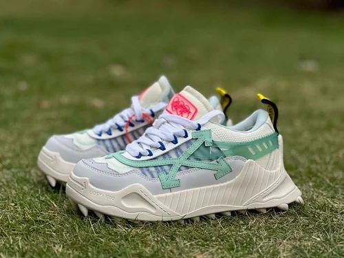 OFF-WHITE ODSY 1000 Grey Green Red Dad Shoes