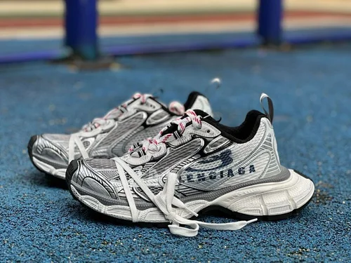 Balenciaga 3XL Logo Grey Silver Dad Shoes 840090 W3XSG 9239