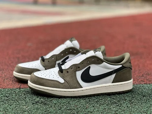 AJ1 Low Medium Olive White Green HQ6998-200