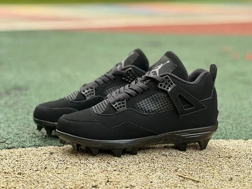 AJ4 Black Cat Soccer Cleats Cu1110-010