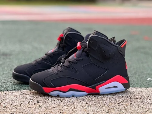OG Pure Original AJ6 Black Red High Top Reverse Infrared CT8529-001