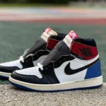 OG Pure Original AJ1 Union x Fragment Black White Blue Red IO7847-002