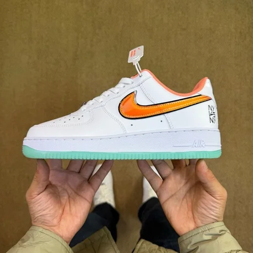 3A Pure Original Air Force 1 AF1 NY vs NY Luminous White Orange IH4962-100