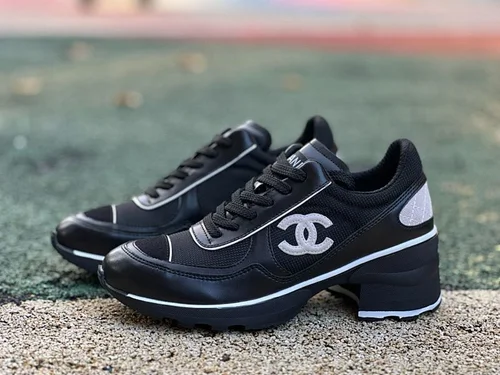 Chanel 25SS F/W New High Heel Colorblock Casual Sport Shoes