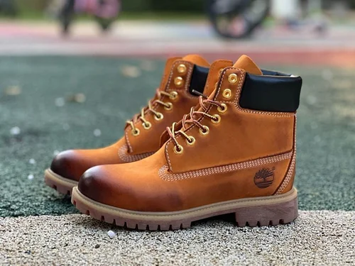 Timberland Yellow Brown PREMIUM Series Wear-Resistant Outdoor Boots Men's