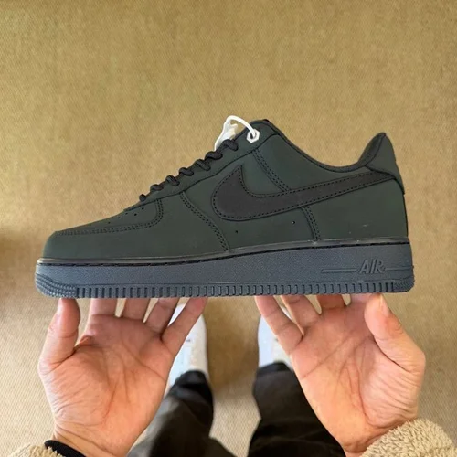 3A Pure Original Air Force 1 Low Black Dark Green CJ9179-001
