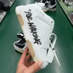 OFF-WHITE Out Of Office Low Top Pure Black