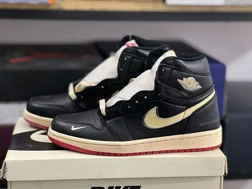 AJ1 High White Black Red Nigel Bike IB8958-100