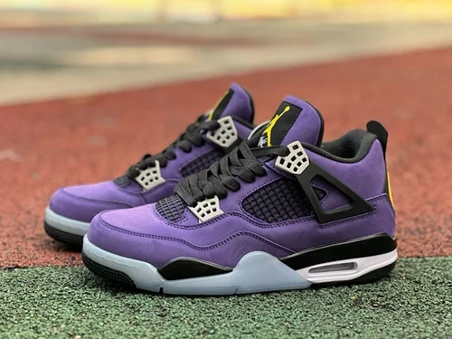 Super Cost-Effective AJ4 Lakers Purple Gold FV5029-500